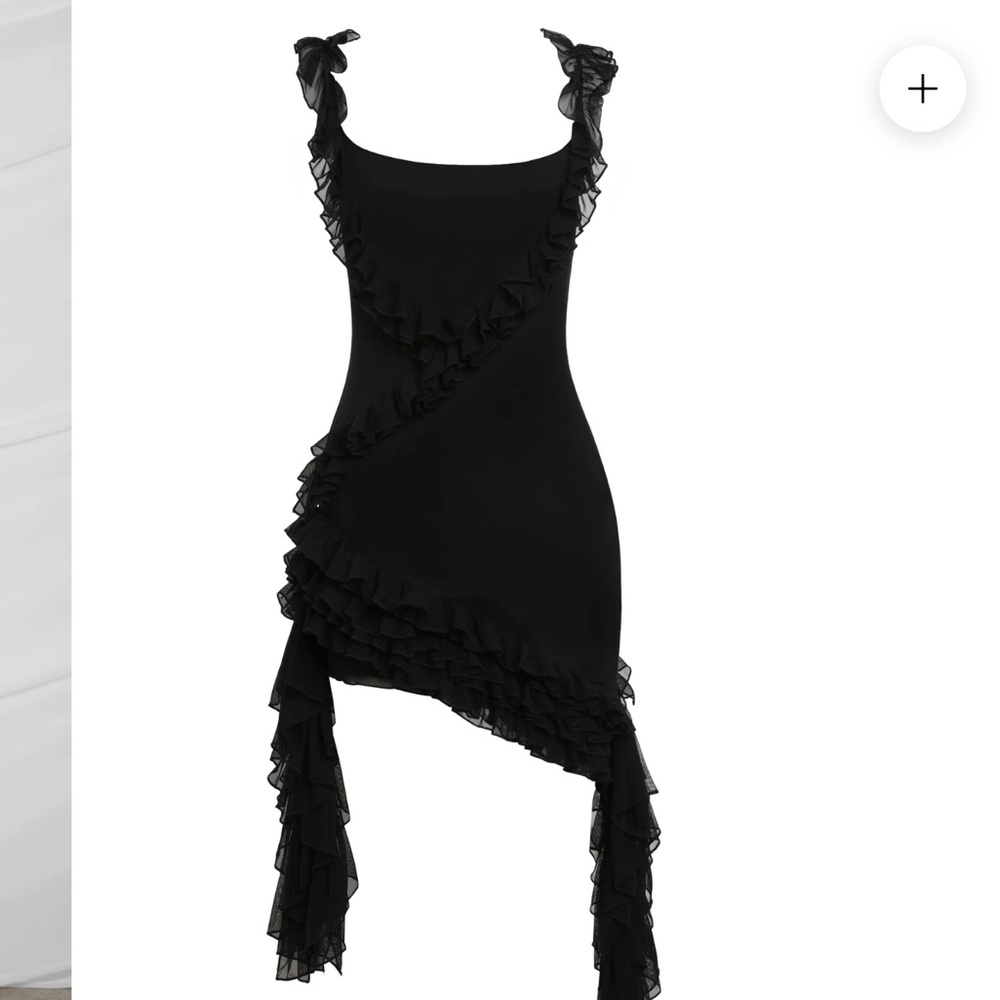 Roux Ruffle Mesh Dress medium, worn once